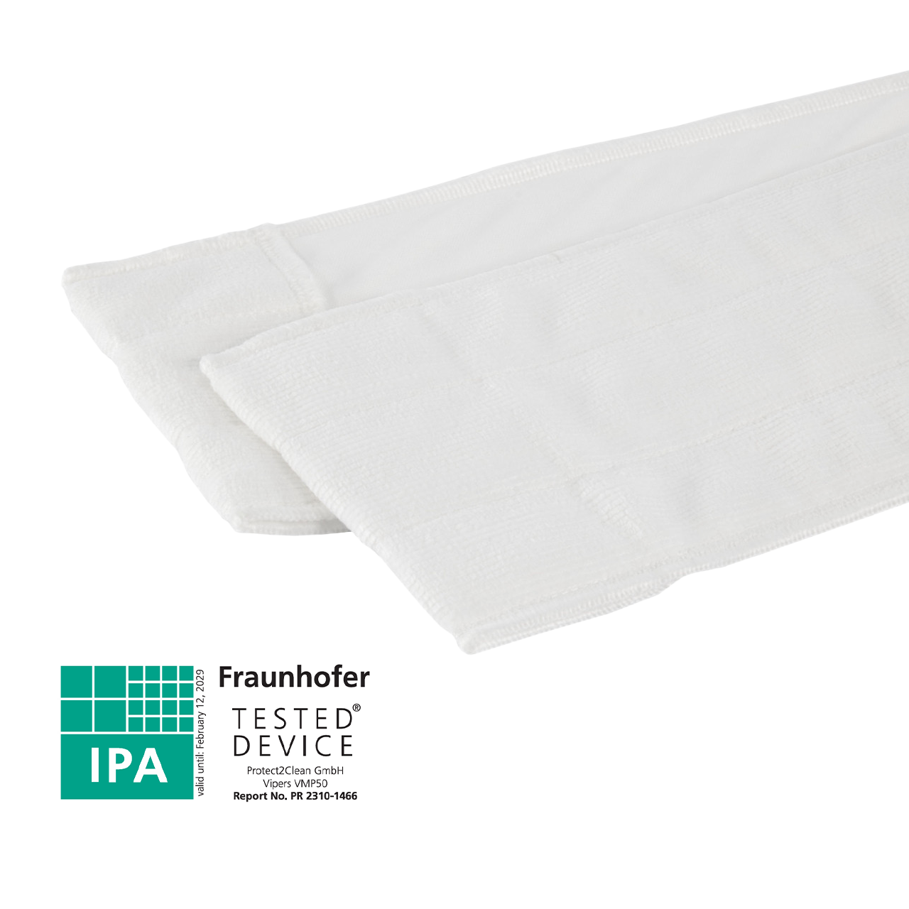 Protect2Clean | Vipers VMP50 | Mop | Fraunhofer Certificate for TESTED DEVICE - Mop | Cover Image